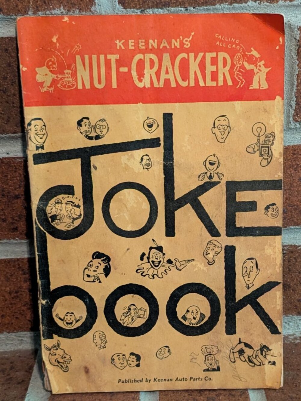 Keenan's 1952 Nut-Cracker Joke Book – Automotive Repairmen Risque Garage Ephemer
